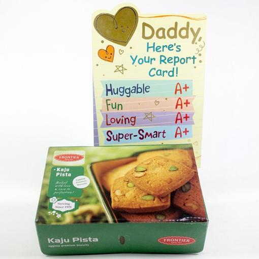 Kaju Pista Cookies n Card Hamper